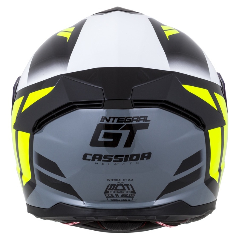 Integralhelm Cassida Integral GT 2.0 Ikon schwarz-weiß-grau-fluo gelb