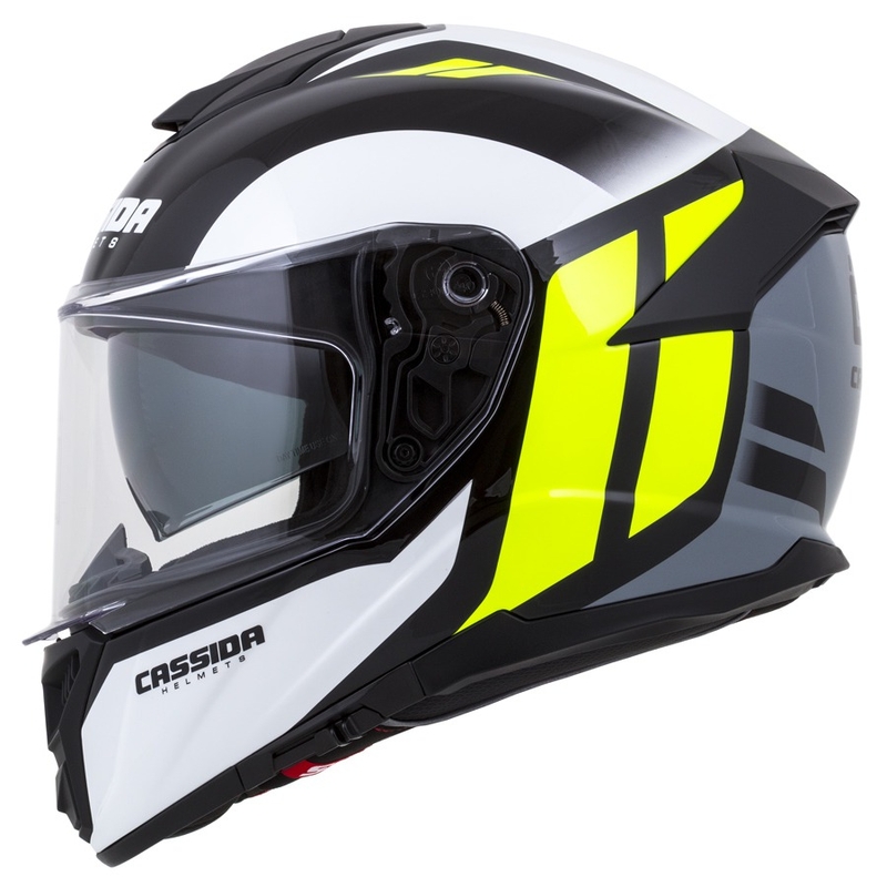 Integralhelm Cassida Integral GT 2.0 Ikon schwarz-weiß-grau-fluo gelb