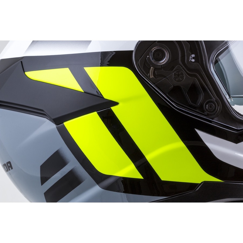 Integralhelm Cassida Integral GT 2.0 Ikon schwarz-weiß-grau-fluo gelb