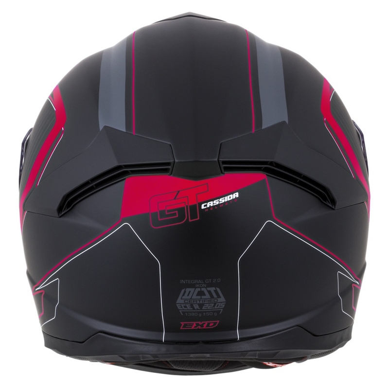 Integralhelm Cassida Integral GT 2.0 Reptyl schwarz-grau-fluorrot