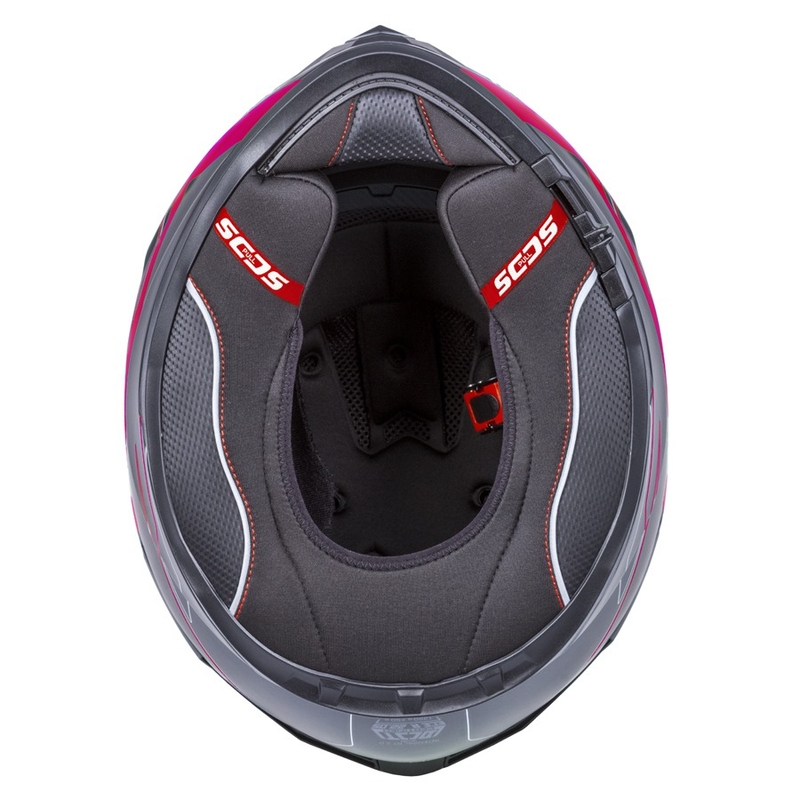Integralhelm Cassida Integral GT 2.0 Reptyl schwarz-grau-fluorrot