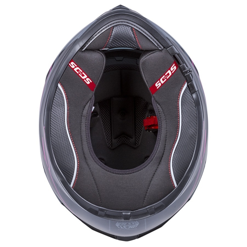 Integralhelm Cassida Integral GT 2.0 Reptyl schwarz-grau-rosa