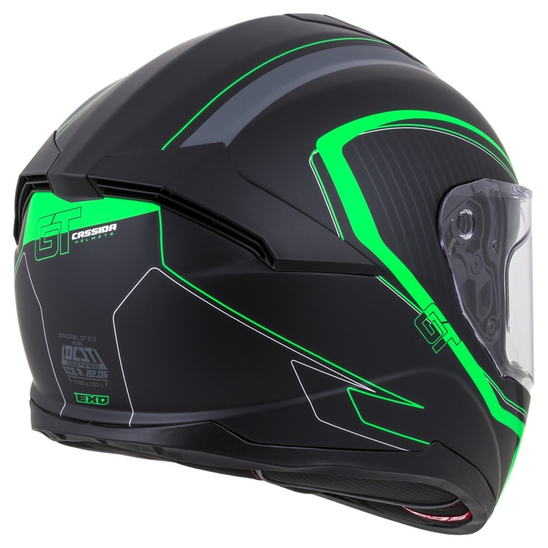 Integralhelm Cassida Integral GT 2.0 Reptyl schwarz-grau-grün