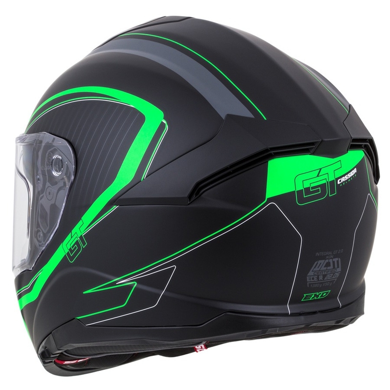 Integralhelm Cassida Integral GT 2.0 Reptyl schwarz-grau-grün