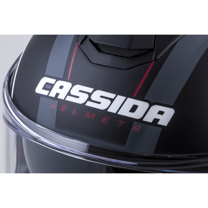 Integralhelm Cassida Integral GT 2.0 Reptyl schwarz-grau-weiß-rot