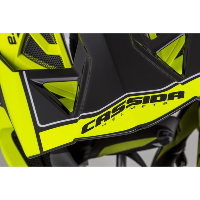 Cassida Cross Pro II Contra fluo gelb-grau-schwarz Motocross Helm
