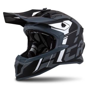 Cassida Cross Pro II Contra Motocross-Helm schwarz-grau-weiß
