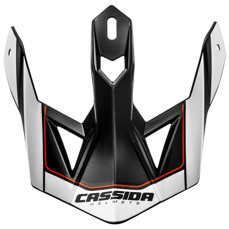 Cassida Cross Pro II Helmvisier weiß-rot-schwarz