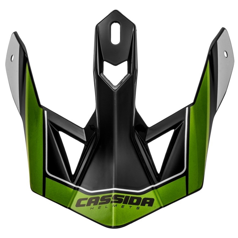 Cassida Cross Pro II Helmvisier schwarz-grau-weiß-grün