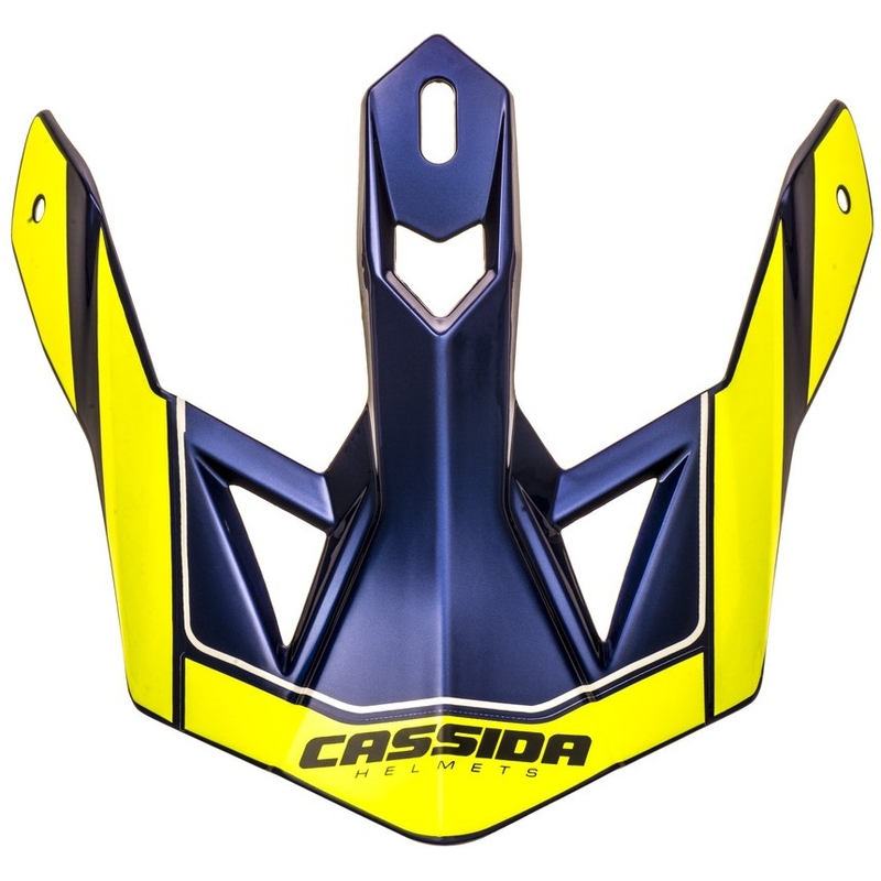 Helmvisier für Cassida Cross Pro II fluo gelb-blau