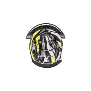 Innenhut für Cassida Cross Pro II Helm schwarz-weiss-fluo gelb