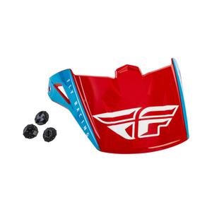 Helmvisier für FLY Racing Kinetic Straight rot-weiß-blau