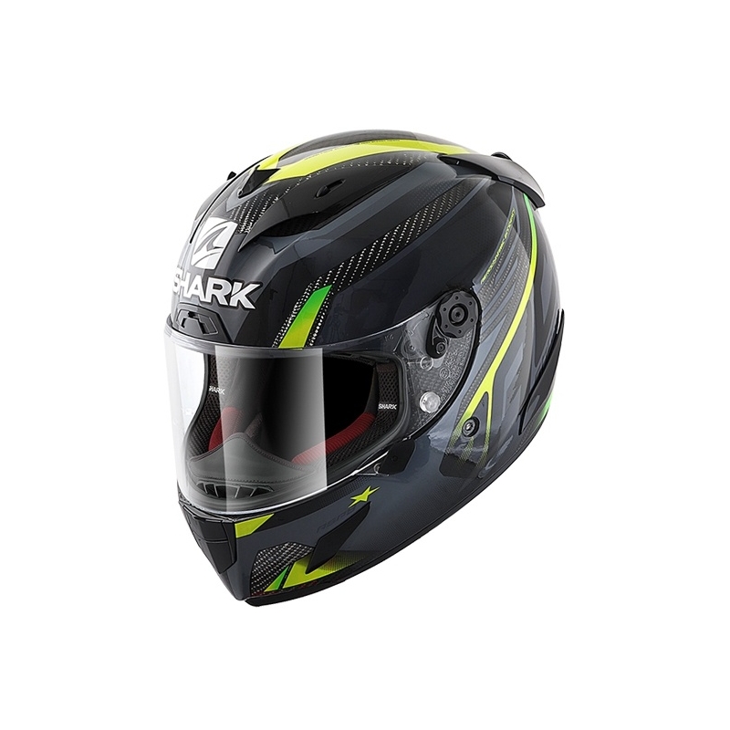 Integralhelm SHARK RACE R-PRO CARBON Aspy grau-fluo gelb