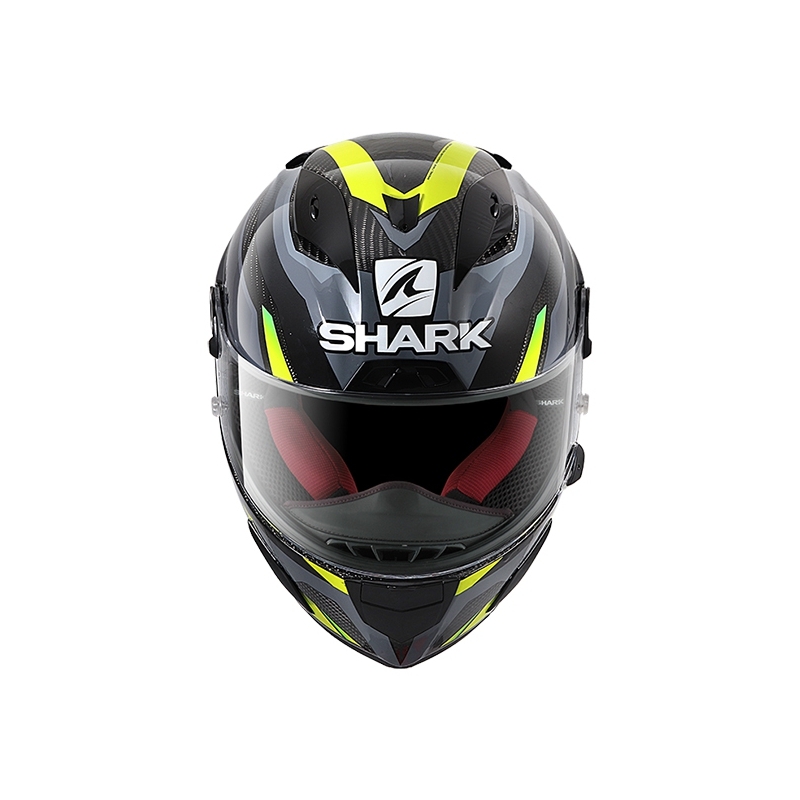 Integralhelm SHARK RACE R-PRO CARBON Aspy grau-fluo gelb