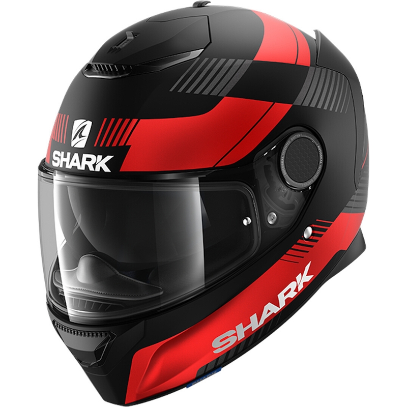 Integralhelm SHARK SPARTAN Strad schwarz-rot-anthrazit Ausverkauf