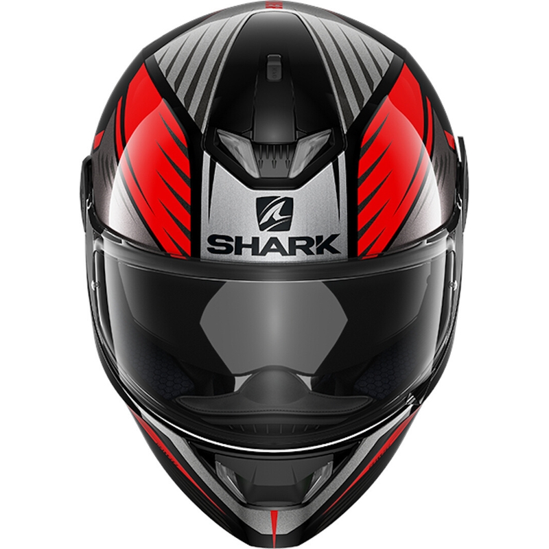 Integralhelm SHARK SKWAL 2 Hallder schwarz-grau-rot Ausverkauf