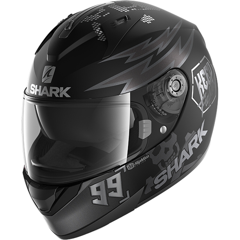 Integralhelm SHARK RIDILL 1.2 Katalanisch Bad Boy schwarz-grau