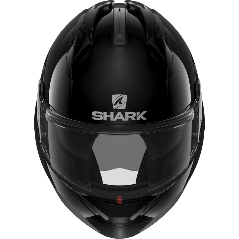 SHARK EVO-GT Blank schwarz glänzend Kipphelm