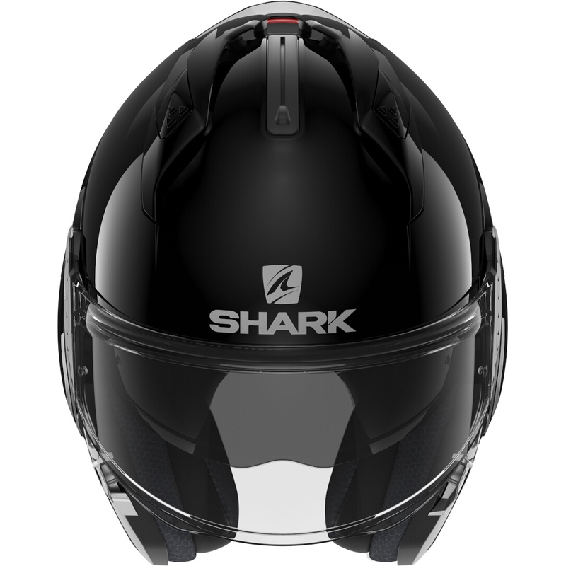 SHARK EVO-GT Blank schwarz glänzend Kipphelm