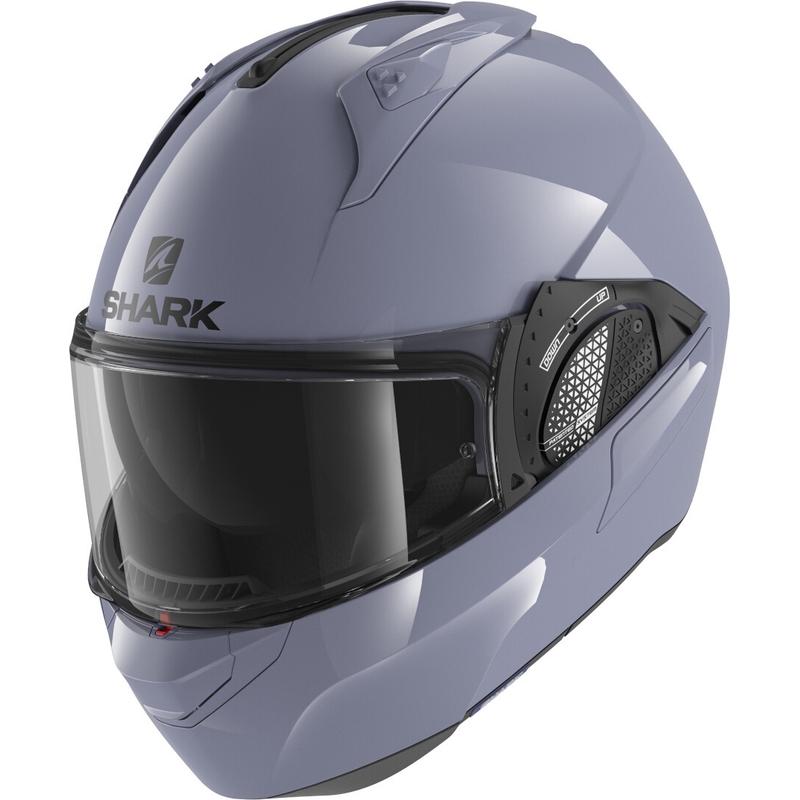 Klapphelm SHARK EVO-GT Blank grau glänzend