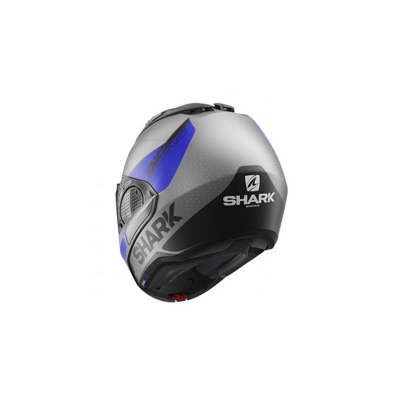 SHARK EVO-GT Encke schwarz-grau-blauer Kipphelm