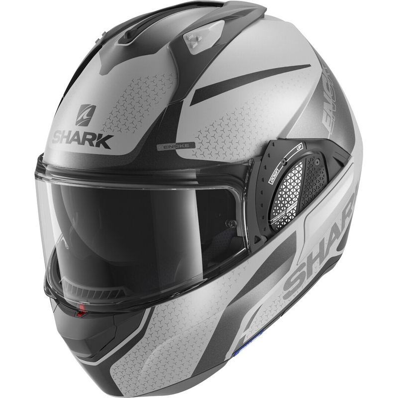 Klapphelm SHARK EVO-GT Encke grau-schwarz Ausverkauf