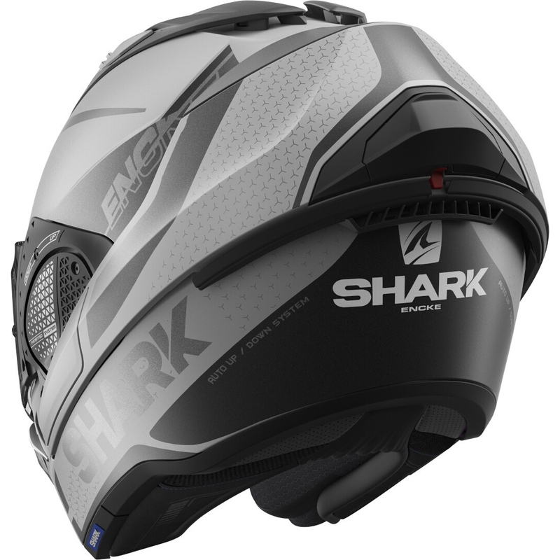 Klapphelm SHARK EVO-GT Encke grau-schwarz Ausverkauf