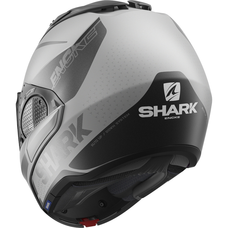 Klapphelm SHARK EVO-GT Encke grau-schwarz Ausverkauf