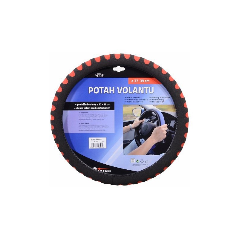 Lenkradabdeckung SOFT rot