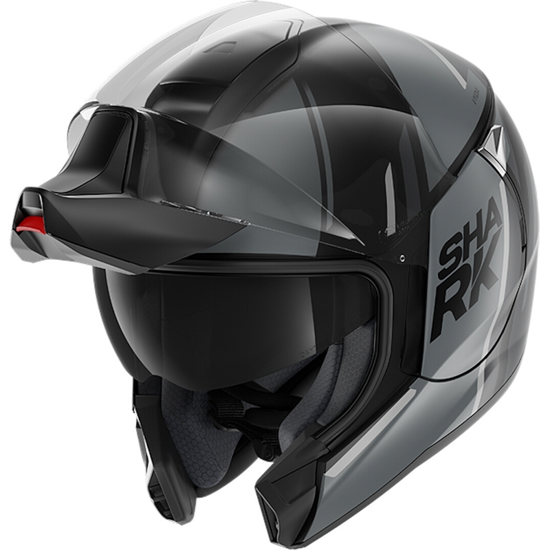 Kipphelm SHARK EVOJET Vyda schwarz-grau