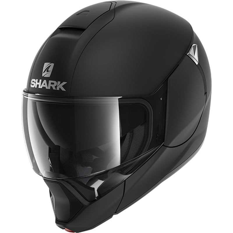 SHARK EVOJET Blank schwarz matt klappbarer Helm Ausverkauf