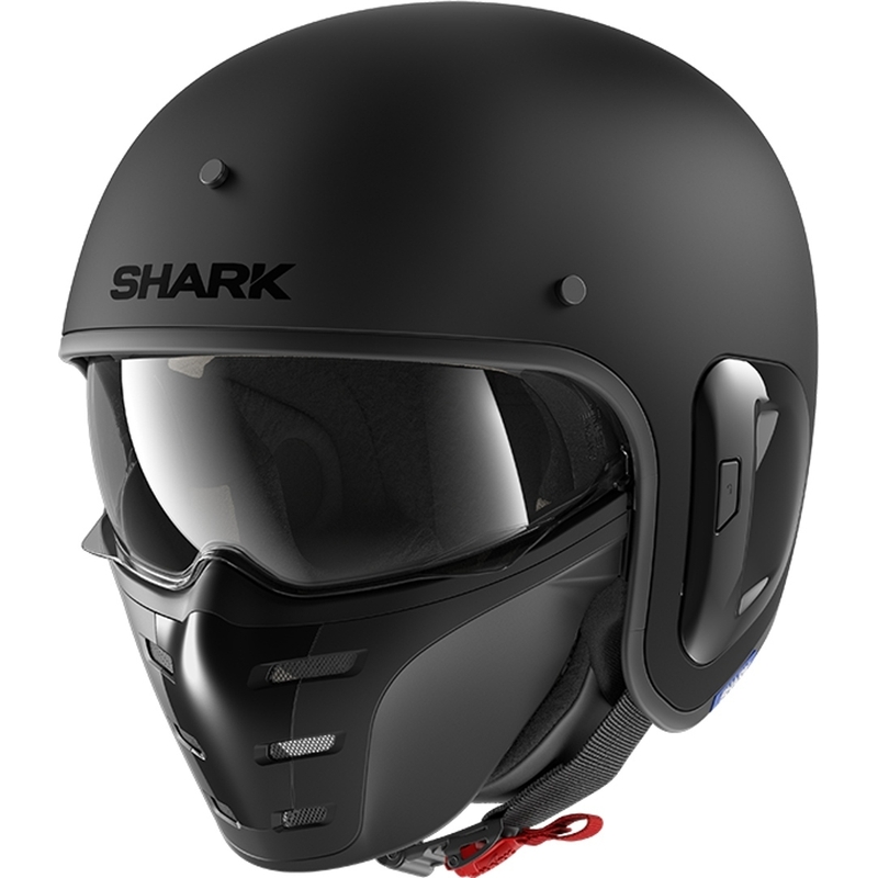 Offener Helm SHARK S-DRAK 2 Blank schwarz matt