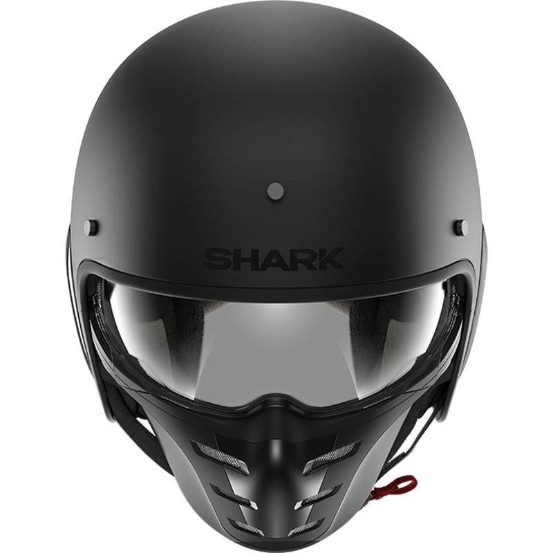 Offener Helm SHARK S-DRAK 2 Blank schwarz matt
