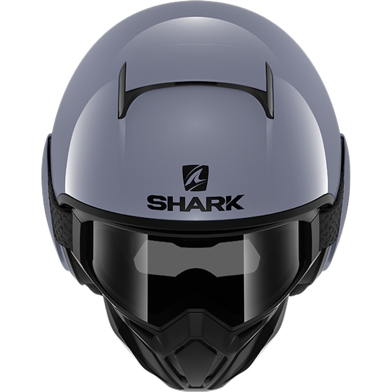 Offener Helm SHARK STREET-DRAK Blank grau