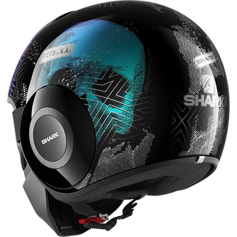 Offener Helm SHARK STREET-DRAK Krull schwarz-grün-lila