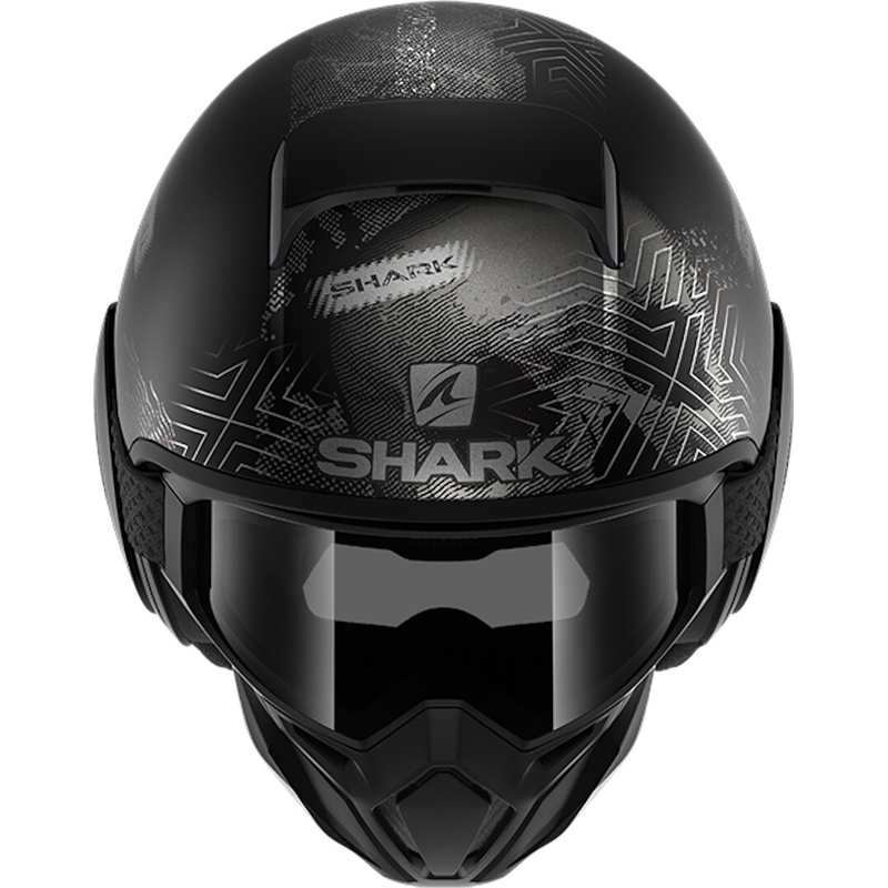 Offener Helm SHARK STREET-DRAK Krull schwarz-grau