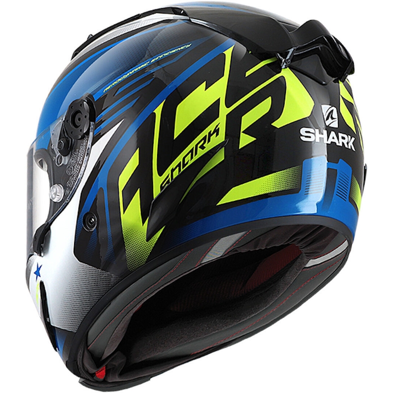 Integralhelm SHARK RACE R-PRO Aspy schwarz-blau-fluo gelb