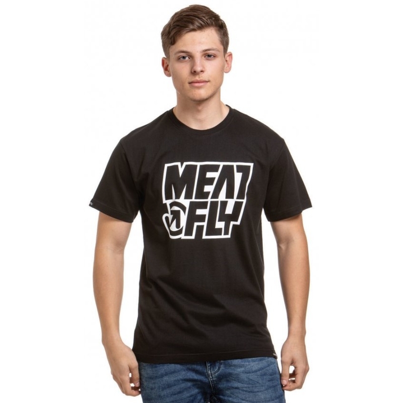 T-shirt Meatfly Repash schwarz Ausverkauf