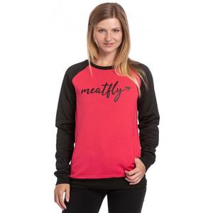 Meatfly Robin Damen Sweatshirt schwarz und rosa Ausverkauf