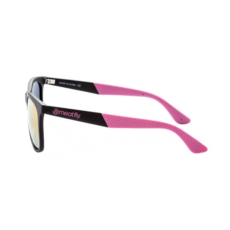 Meatfly Clutch schwarz und rosa Brille