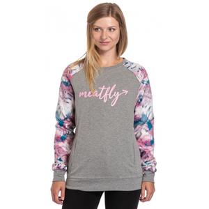 Women's Meatfly Robin Sweatshirt grau-rosa Ausverkauf