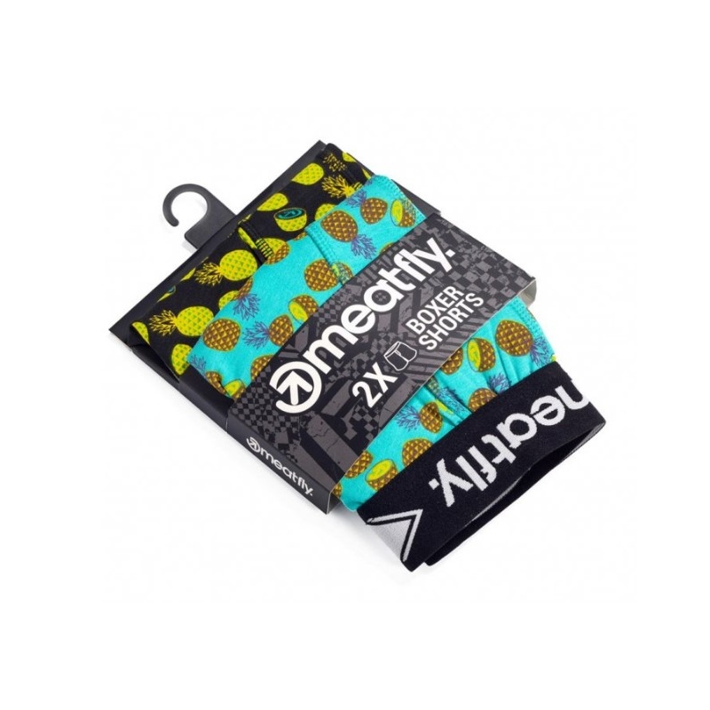 Meatfly Balboa Doppelpack Boxershorts - Ananas