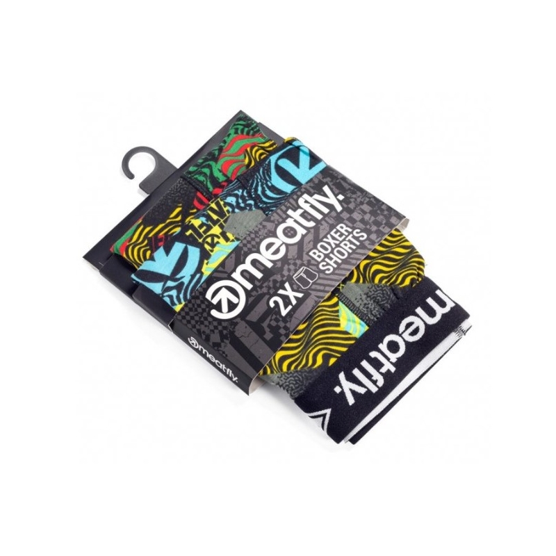 Meatfly Balboa Doppelpack Boxershorts - Numb