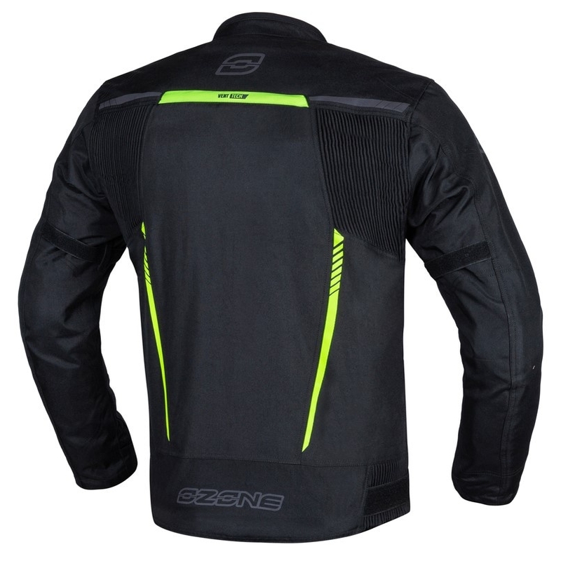Ozone Delta IV Motorradjacke schwarz-neongelb