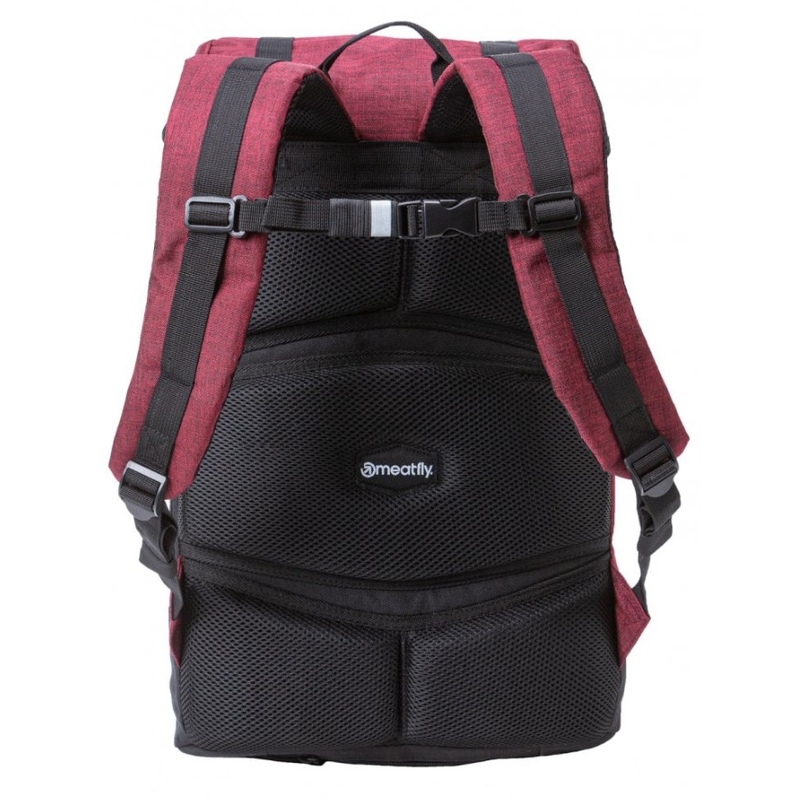 Rucksack Meatfly Pioneer schwarz-rot