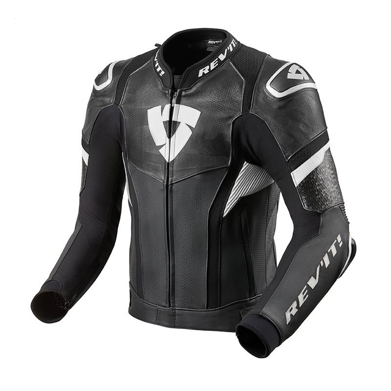 Revit Hyperspeed Pro Motorradjacke schwarz und weiß Ausverkauf
