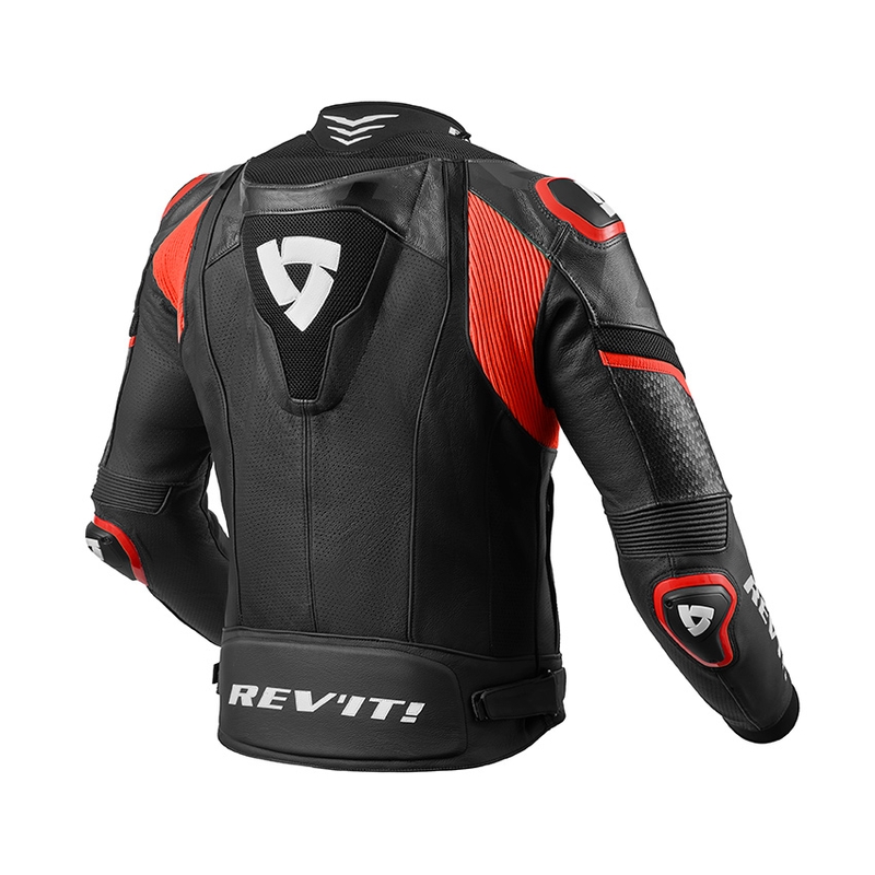 Revit Hyperspeed Pro Schwarz-Neon Rot Motorradjacke Ausverkauf