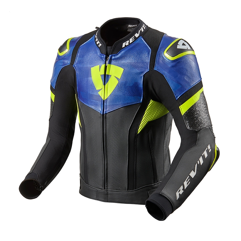 Revit Hyperspeed Pro Motorradjacke schwarz und blau Ausverkauf