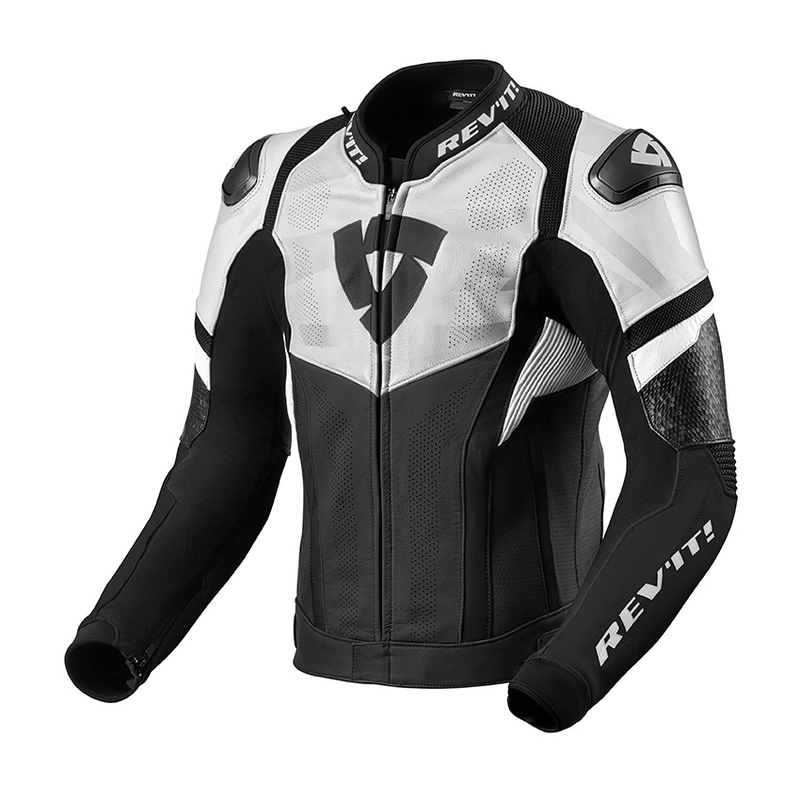Revit Hyperspeed Air Motorradjacke schwarz und weiß Ausverkauf