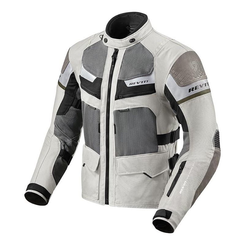 Revit Cayenne Pro hellgrau-grün Motorradjacke Ausverkauf